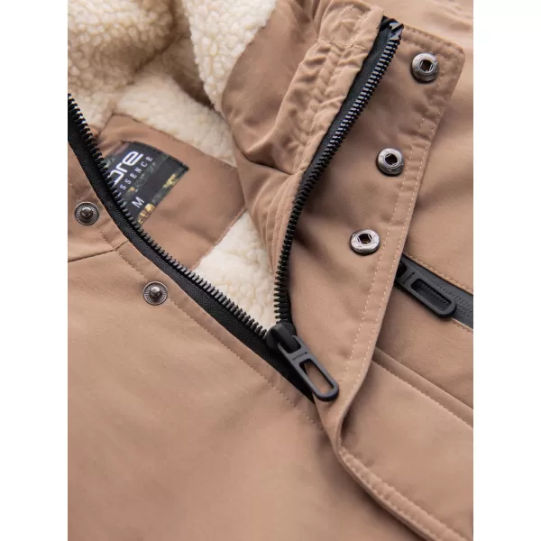 Pánská bunda OMBRE OM-JALJ-0181 BEIGE 