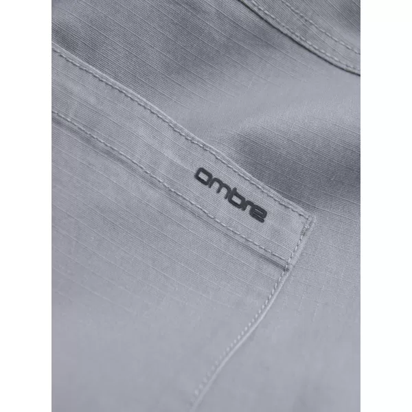  Pánské kalhoty OMBRE OM-PAJO-0135 LIGHT GREY 