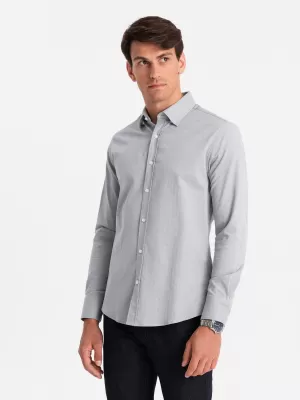 Pánská košile OMBRE OM-SHCS-0175 GRAY