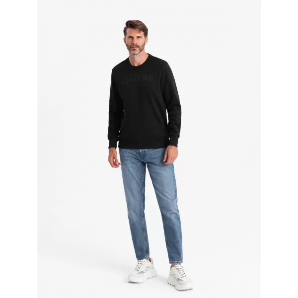  Pánská mikina OMBRE OM-SSPS-0181 BLACK 