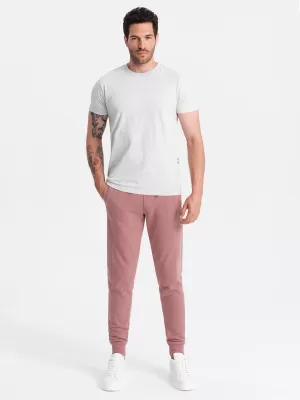 Pánské tepláky OMBRE OM-PABS-0174 DARK PINK