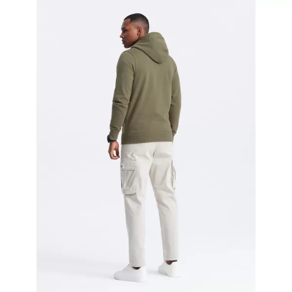  Pánská mikina OMBRE OM-SSBZ-0160 OLIVE 