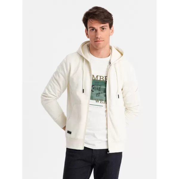  Pánská mikina OMBRE OM-SSBZ-0160 CREAM 