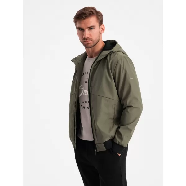  Pánská bunda OMBRE OM-JANP-0149 OLIVE 