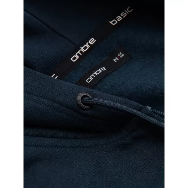  Pánská mikina OMBRE OM-SSBZ-0160 NAVY BLUE 