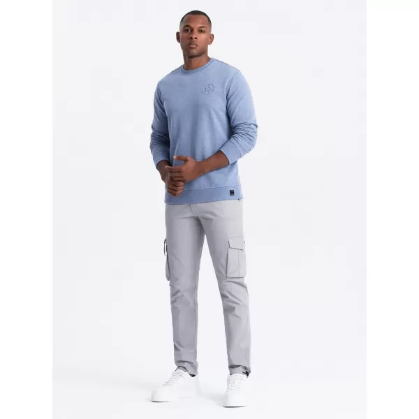  Pánské kalhoty OMBRE OM-PACG-0196 GREY 