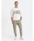Pánské kalhoty OMBRE OM-PAJO-0125 KHAKI