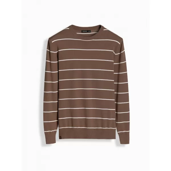  Pánský svetr OMBRE OM-SWSW-0143 BROWN 
