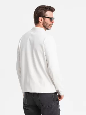 Pánské triko OMBRE OM-POLS-0130 WHITE