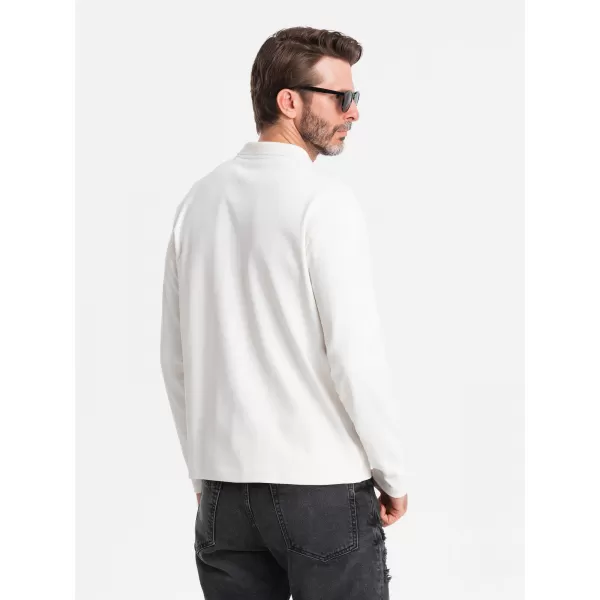  Pánské triko OMBRE OM-POLS-0130 WHITE 