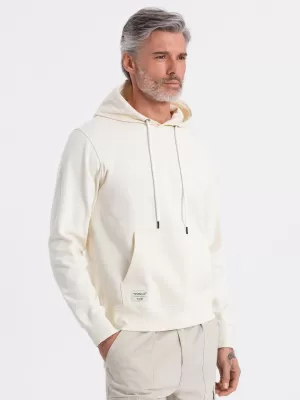 Pánská mikina OMBRE OM-SSBN-0177 CREAM