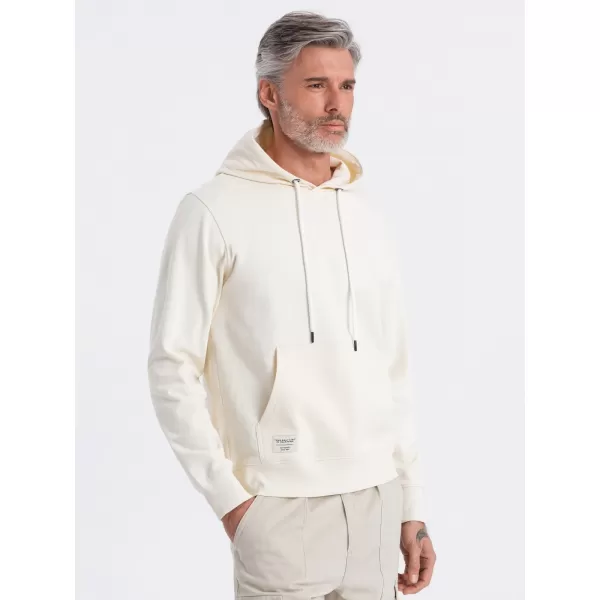  Pánská mikina OMBRE OM-SSBN-0177 CREAM 