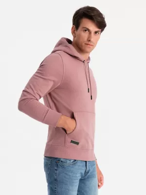Pánská mikina OMBRE OM-SSBN-0161 DARK PINK
