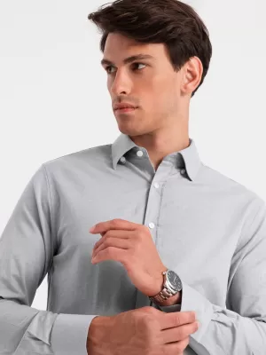 Pánská košile OMBRE OM-SHCS-0175 GRAY