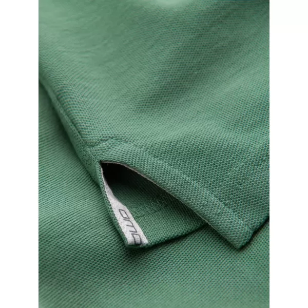  Pánské triko s límečkem OMBRE OM-POBS-0100 GREEN 