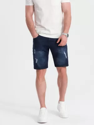Pánské kraťasy OMBRE OM-SRDS-0146 DARK BLUE