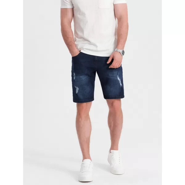  Pánské kraťasy OMBRE OM-SRDS-0146 DARK BLUE 