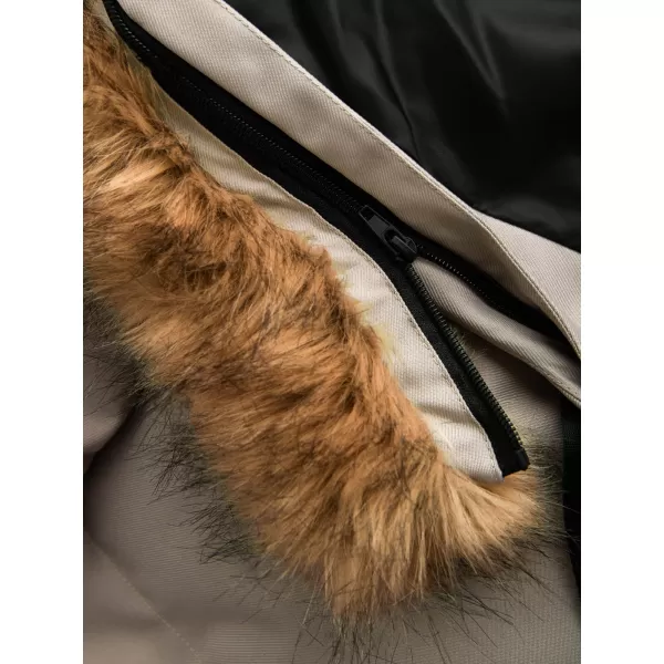  Pánská zimní bunda OMBRE OM-JALJ-0182 BEIGE 