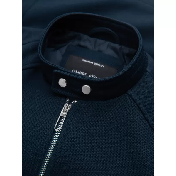  Pánská bunda OMBRE OM-JALP-0157 NAVY BLUE 