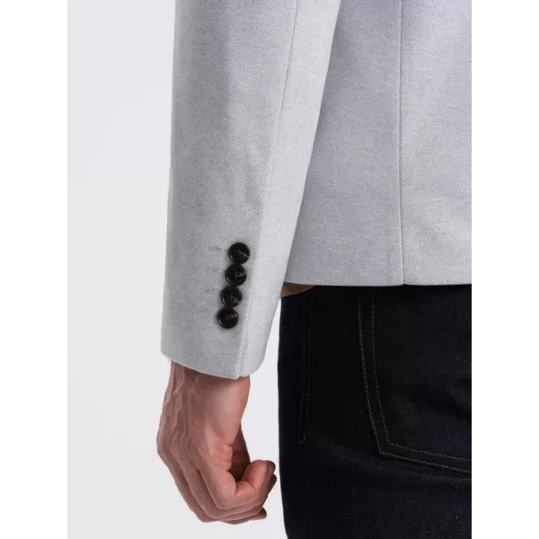  Pánské sako OMBRE OM-BLZB-0131 GREY MELANGE 
