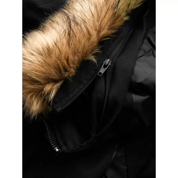  Pánská zimní bunda OMBRE OM-JALJ-0182 BLACK 