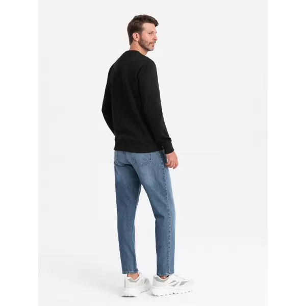  Pánská mikina OMBRE OM-SSPS-0181 BLACK 