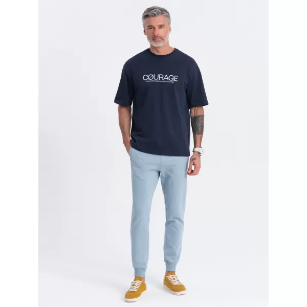  Pánské tepláky OMBRE OM-PABS-0173 BLUE 