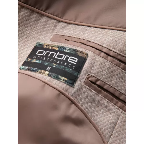 Pánské sako OMBRE OM-BLZB-0128 LIGHT BEIGE 
