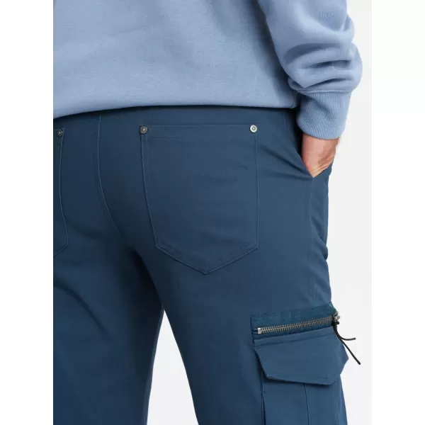  Pánské kalhoty OMBRE OM-PACG-0196 DARK BLUE 