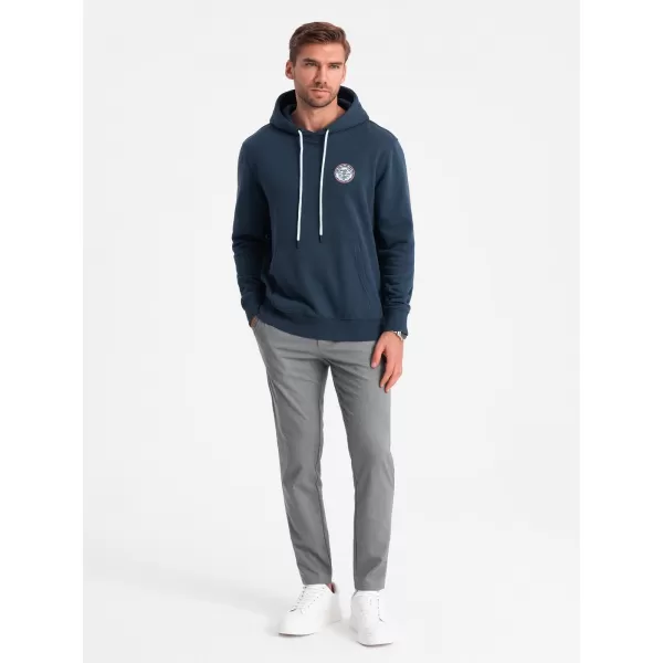  Pánská mikina OMBRE OM-SSNZ-0144 NAVY BLUE 