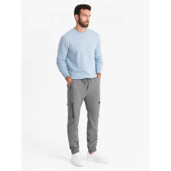  Pánské tepláky OMBRE OM-PAJO-0200 GREY 