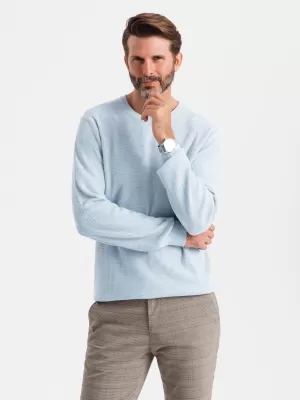 Pánský svetr OMBRE OM-SWSW-0142 BLUE