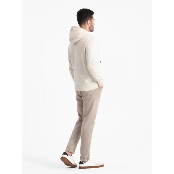  Pánská mikina OMBRE OM-SSBZ-0178 CREAM 