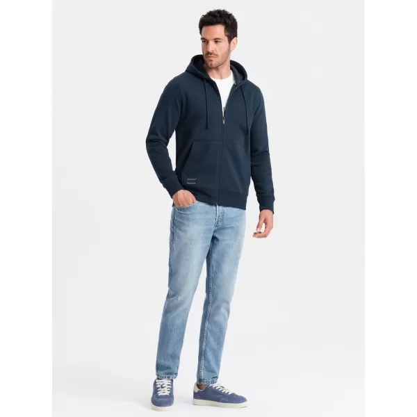  Pánská mikina OMBRE OM-SSBZ-0160 NAVY BLUE 
