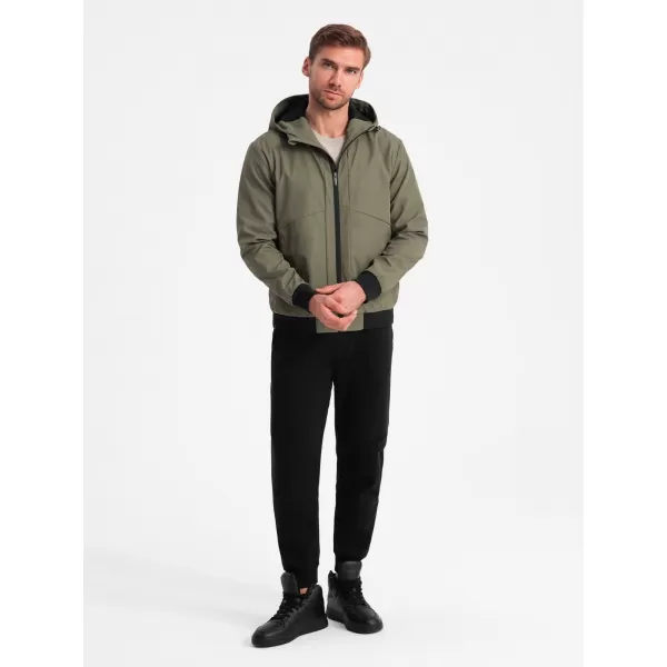  Pánská bunda OMBRE OM-JANP-0149 OLIVE 