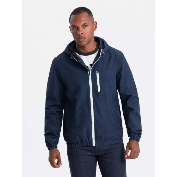  Pánská bunda OMBRE OM-JANP-0136 NAVY BLUE 