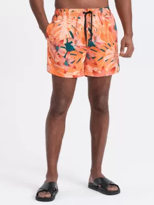 Pánské koupací kraťasy OMBRE OM-SRBS-0140 ORANGE