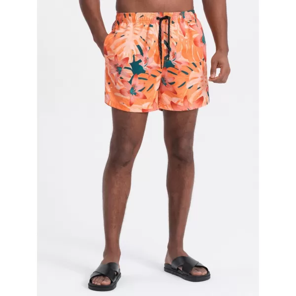  Pánské koupací kraťasy OMBRE OM-SRBS-0140 ORANGE 