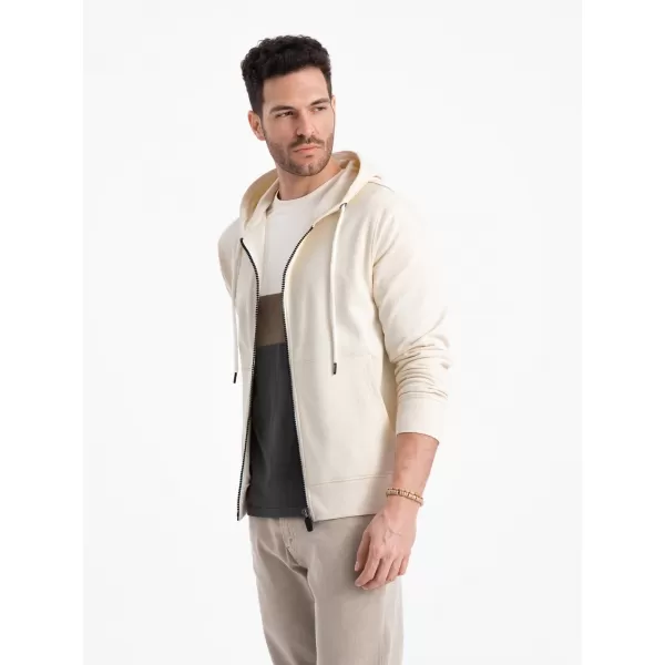  Pánská mikina OMBRE OM-SSBZ-0178 CREAM 