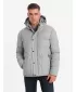 Pánská bunda OMBRE OM-JAHP-0203 GREY MELANGE