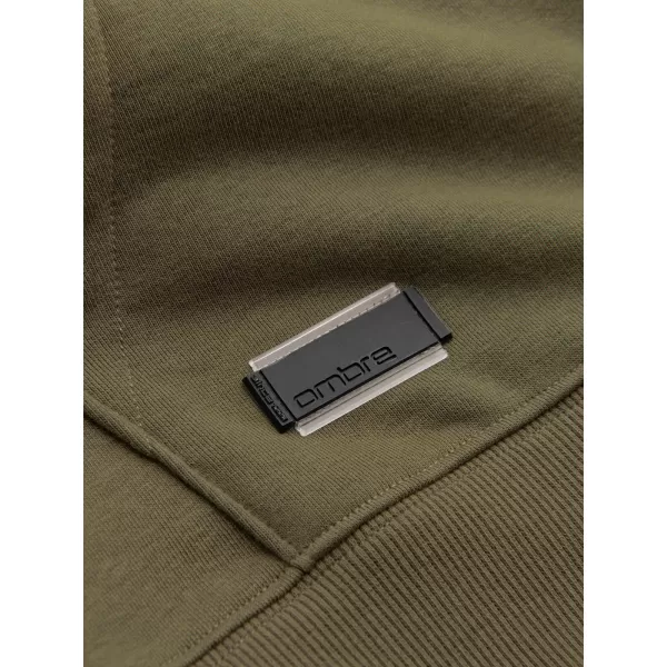  Pánská mikina OMBRE OM-SSBZ-0160 OLIVE 