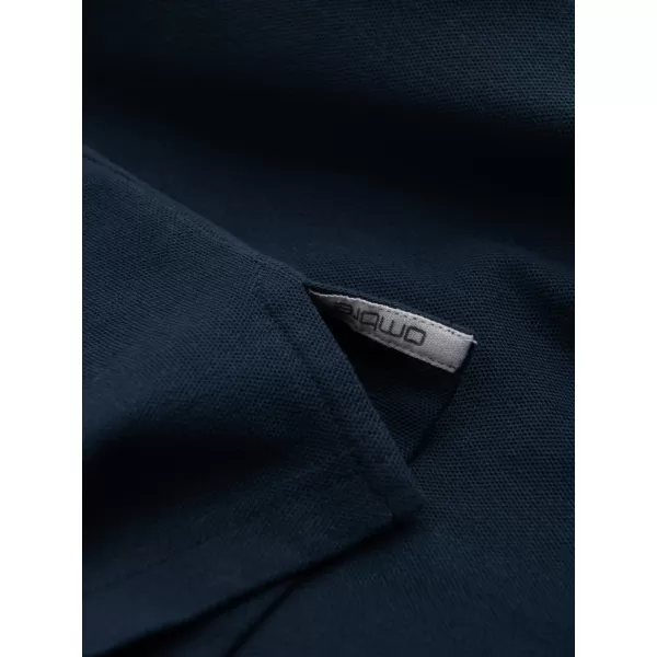  Pánské triko s límečkem OMBRE OM-POBS-0100 NAVY BLUE 