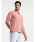 Pánské triko s límečkem OMBRE OM-POBS-0100 DARK PINK