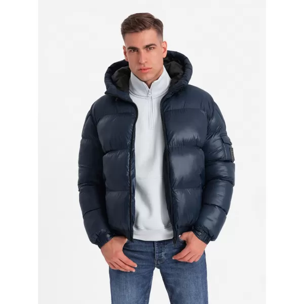  Pánská bunda OMBRE OM-JAHP-0207 NAVY BLUE 