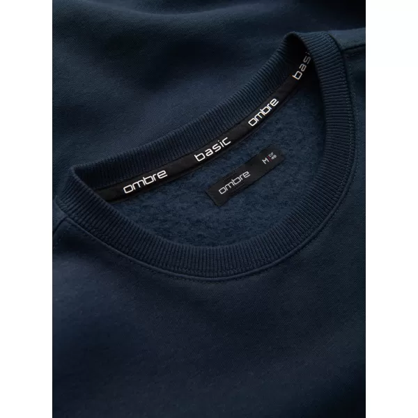  Pánská mikina OMBRE OM-SSBN-0159 NAVY BLUE 