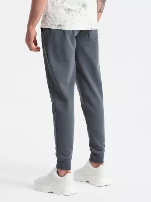 Pánské tepláky OMBRE OM-PABS-0174 GRAPHITE