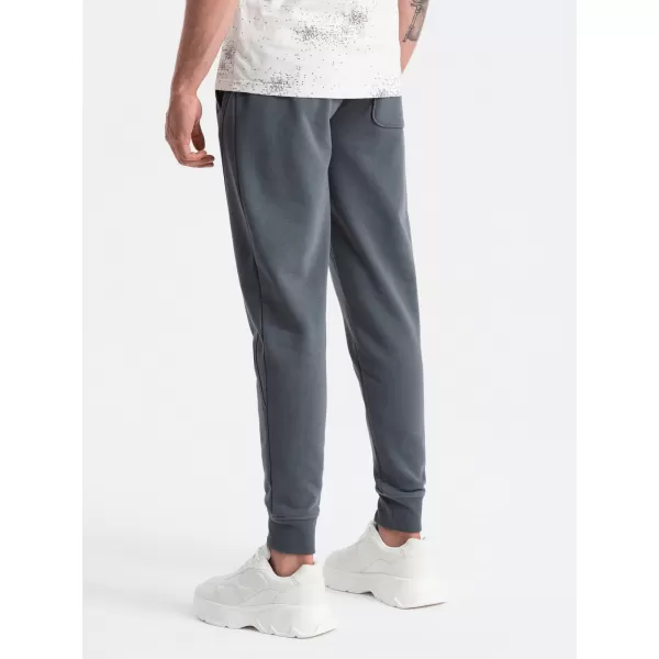  Pánské tepláky OMBRE OM-PABS-0174 GRAPHITE 