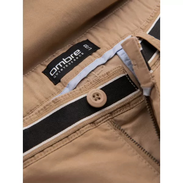  Pánské kalhoty OMBRE OM-PACP-0118 SAND 