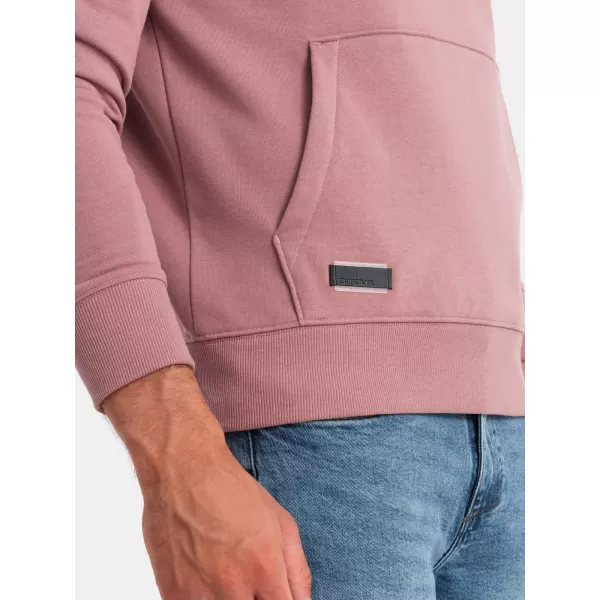  Pánská mikina OMBRE OM-SSBN-0161 DARK PINK 