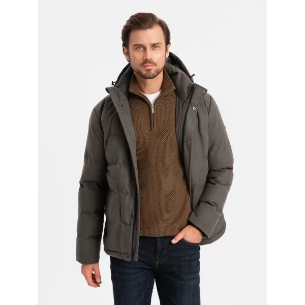  Pánská bunda OMBRE OM-JAHP-0203 OLIVE 